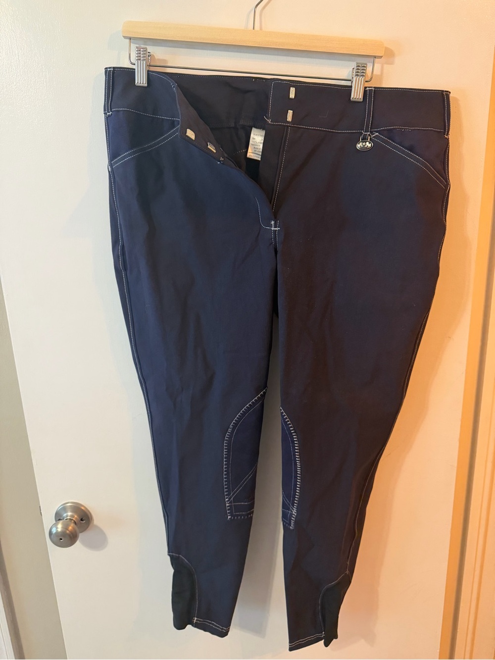 Equine Couture Women's Navy Blue Stretch Riding Pants Size 36